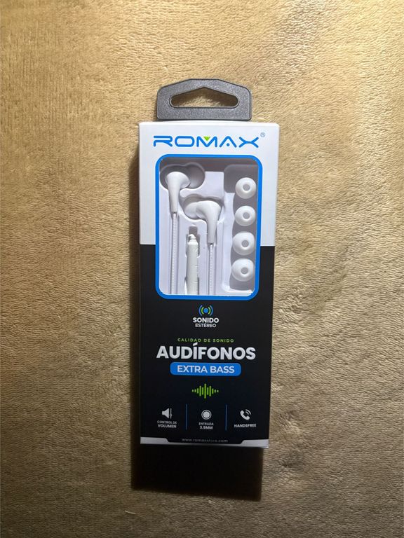 AUDIFONOS CON CONTROL DE VOLUMEN Y AISLAMIENTO DE RUIDO COLOR BLANCO