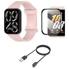 GENERICO - Correas de Silicona para Xiaomi Band 8 y 9 Pro, protector+cargador