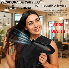 GENERICO - SECADORA DE CABELLO PROFESIONAL TECNOLOGÍA IÓNICO PREMIUM 5000W