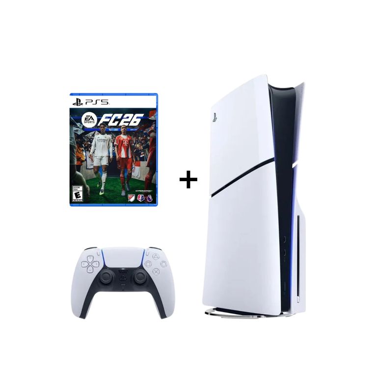 CONSOLA PS5 SLIM CON LECTORA 1TB Reacondicionada + FC 26