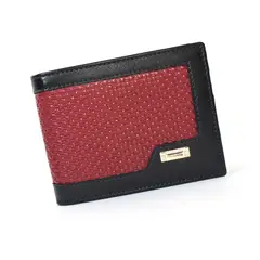 PAUL HARRIS - Billetera de cuero Hombre con sencillero - negro red 248