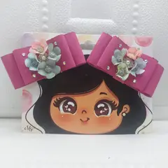 GENERICO - SET DE 3 LAZOS ITZEL FUCSIA - ACCESORIOS DANIELA SAC