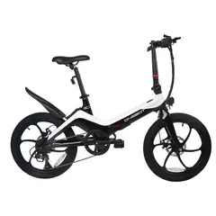 GENERICO - E-BIKE ONEBOT S91002 PLEGABLE INC. BATERIA, CARGADOR Y LLAVES BLANCO