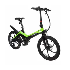 GENERICO - E-BIKE ONEBOT S91002 PLEGABLE INC. BATERIA, CARGADOR Y LLAVES VERDE