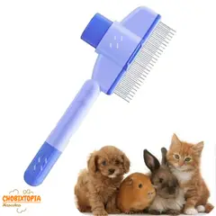 GENERICO - PEINE ANTIGARRAPATAS PIOJOS Y PULGAS PARA PERRO GATO CELESTE