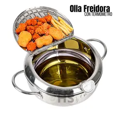 ROHS - Nueva Olla Para Freír Multifuncional con Termómetro