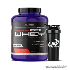Ultimate Nutrition - Prostar 100 % Whey 5 LB Strawberry + shaker