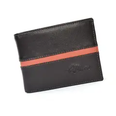 PAUL HARRIS - Billetera de cuero Hombre con sencillero - Negro256