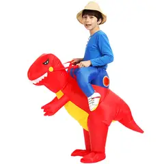 PIA COPELLO STORE - Disfraz Inflable de Dinosaurio Rojo M