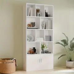 MUEBLES CRISOSTOMO - Librero de Melamina Blanco 80cm