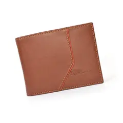 PAUL HARRIS - Billetera Para Hombre de Cuero con sencillero - Marrón Camel