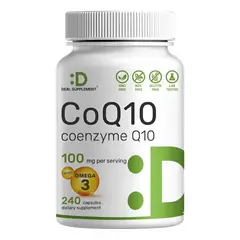 GENERICO - DEAL SUPPLEMENT COQ 10 100MG WITH OMEGA 3 100MG, 240 CAPSULAS