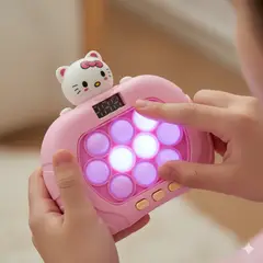 GENERICO - POP IT ELECTRONICO PANTALLA GATITA BLANCA CON LUCES Y SONIDO