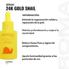 BIOAQUA - SÉRUM 24K GOLD SNAIL 30ML