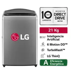 LG - Lavadora 21Kg Carga Superior AI DD 6 Motion WT21VV6 - Plateado