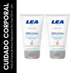GENERICO - Paxk x2 Crema de Manos Reparadora Skin Care 125 ml - LEA