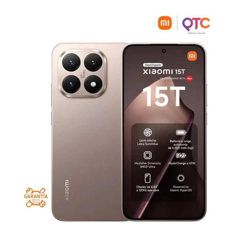 15T Smartphone 12GB 512GB Rose Gold Alto Rendimiento Premium