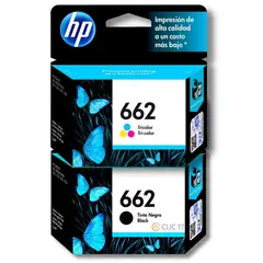 HP - TINTA 662 PACK NEGRO Y TRICOLOR