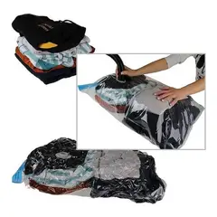 OEM - Pack 3Bolsas de Vacío Almacenamiento de Ropa Ahorrador Espacio 50x60cm