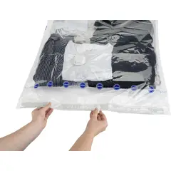 OEM - Pack 3Bolsas de Vacío Almacenamiento de Ropa Ahorrador Espacio 60x80cm
