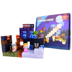 GENERICO - Set de 100 Bloques Magneticos "Aventura en Obsidiana"