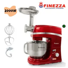FINEZZA - Batidora Orbital con Moledor De carne Bate-Amasa-Mezclar FZ-6820B