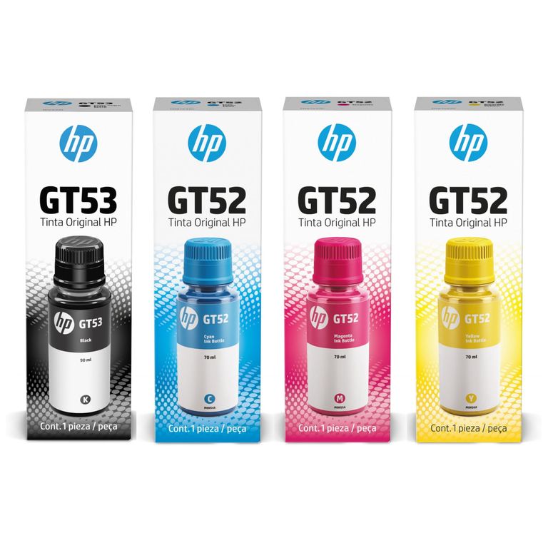 KIT DE 4 TINTAS GT52 Y GT53 COLORES