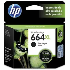 HP - CARTUCHO DE TINTA 664XL F6V31AL NEGRO 480 PGS