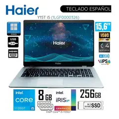 HAIER - Laptop Y15T I5 Intel Corei5-1135G7 8GB RAM 256GB SSD 156 FHD