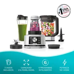 NINJA - LICUADORA 1200W FOODIE 3 EN 1 CB350EU