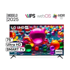 LG - TELEVISOR 75 PULG UHD 4K SMART TV THINQ AI 75UA8000PSA 2025 - NEGRO
