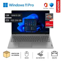LENOVO - Laptop V15 G4 AMN 15,6” FHD AMD Ryzen 3 7320U 8GB RAM 256GB SSD