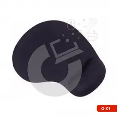 GENERICO - G-01 MOUSE PAD ERGONÓMICO CON SOPORTE NEGRO