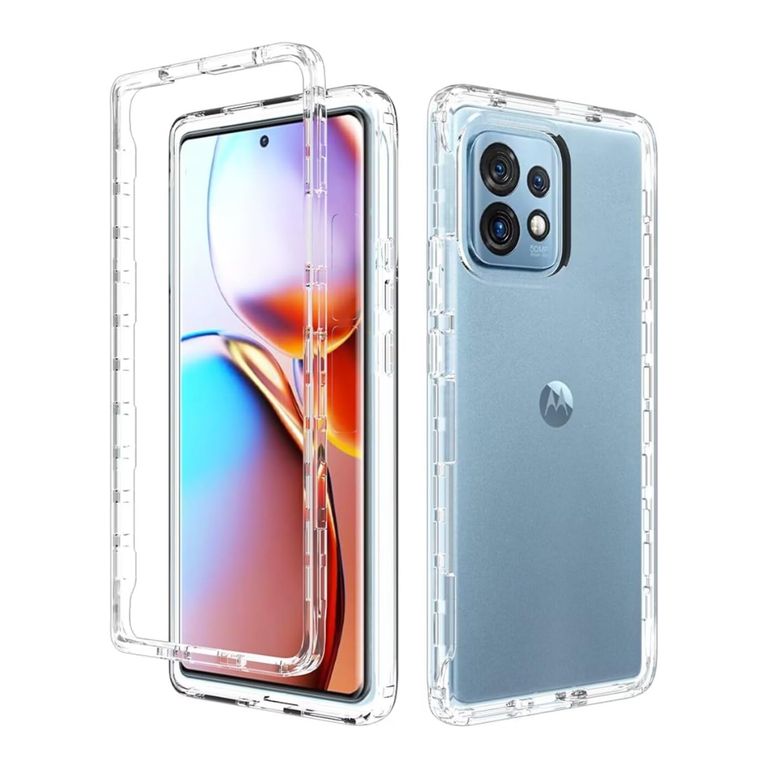 CASE 360 PARA MOTOROLA EDGE 60 FUSION- TRANSPARENTE