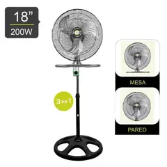 BOSSKO - Ventilador Pedestal De 18" 200 W BK-8218VI