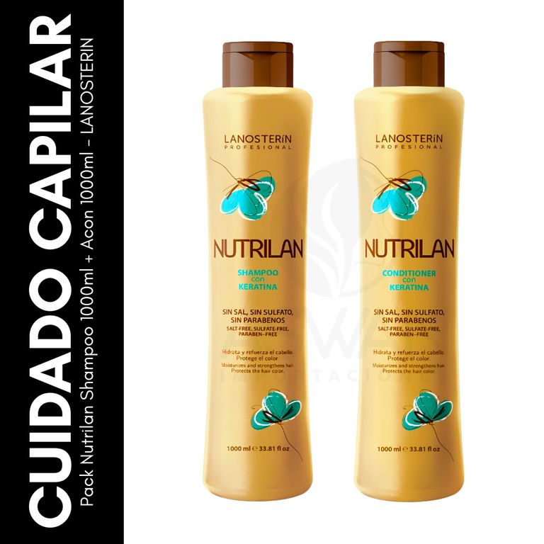 Pack Nutrilan Shampoo 1000 ml + Acon 1000 ml - LANOSTERIN
