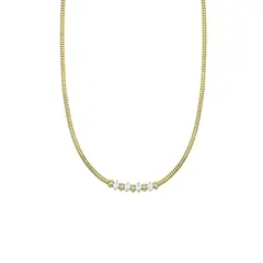 BALIQ - Collar Donas Corazón Goldensilver