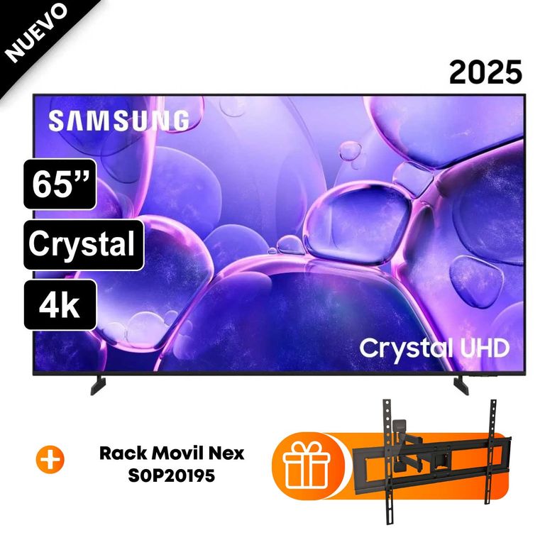 Televisor Smart TV 65Crystal UHD 4K UN65U8000FGXPE+ RACK Modelo Nuevo