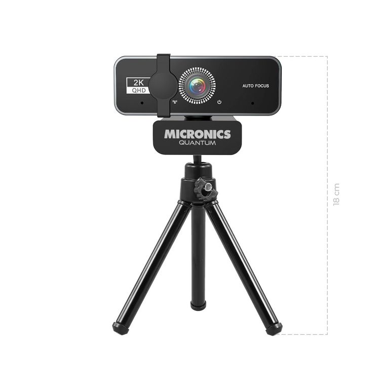 Cámara Web 2K QHD 2560X1440 con Tripode Quantum W700