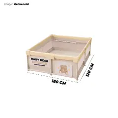 GENERICO - Corral De Juegos Didáctico Bebé Niña 180x120Cm - Osito