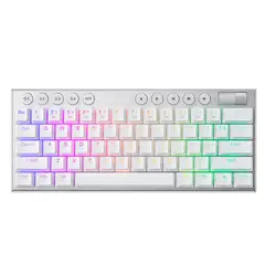 REDRAGON - Teclado Mecánico HORUS 60% HORUS K632 RGB White Red Switch