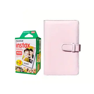 FUJIFILM - Combo Pack de Pelicula + Album Instax Rosa 108 Fotos.