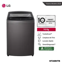 LG - LAVADORA TURBODRUM 16 KG CARGA SUPERIOR NEGRO CLARO - WT16BVTB