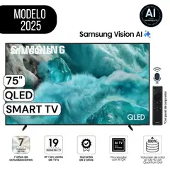 SAMSUNG - Televisor 75" Pulg. QLED QN75Q7FAAG Vision Ai Smart Tv Modelo 2025
