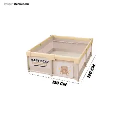 GENERICO - Corral De Juegos Didáctico Bebé Niña 120x120Cm - Osito