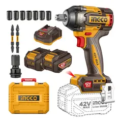 INGCO TOOLS - Llave De Impacto Inalambrica Brushless+accs Ingco Ciwli42602