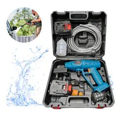 GENERICO - Pistola de Lavado Auto188V Limpieza Portátil Azul