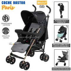 EBABY - Coche Bastón para bebe Paris Gris