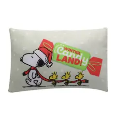 SNOOPY - Cojin navideño decorativo 27x42cm