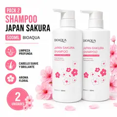 BIOAQUA - PACK 2 SHAMPOO JAPAN SAKURA 500ML